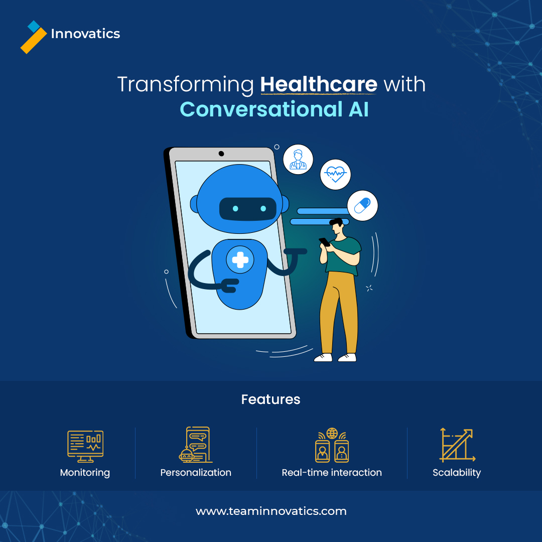 Innovatics3's tweet photo. COVID-19 affects healthcare perceptions worldwide thanks to telemedicine & AI-driven bots.
By using Conversational AI, healthcare professionals can diagnose symptoms based on patient input. It enhances service quality by automating routine tasks.
#TeamInnovatics https://t.co/3qQVvo4nBo