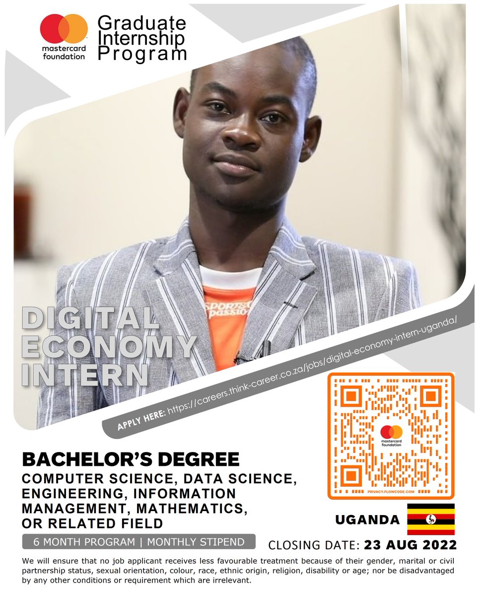 ThinkCareer2's tweet photo. Apply Here careers@think-career.co.za #thinkcareer #graduates #internship #Africa #Uganda https://t.co/LthWPKnM6n