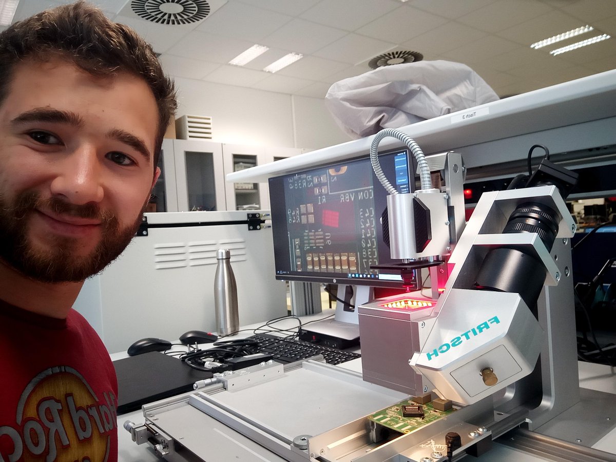 AMSEL_Amplifier's tweet photo. The assembly and the measurements are progressing. Here is a small insight into the laboratory work. Stay tuned!

#Powerelectronic #Microelectronic #ClassD #GaN #ASIC #PCB @ElectronicsDrv and @HS_Reutlingen https://t.co/RybAXtTZcS