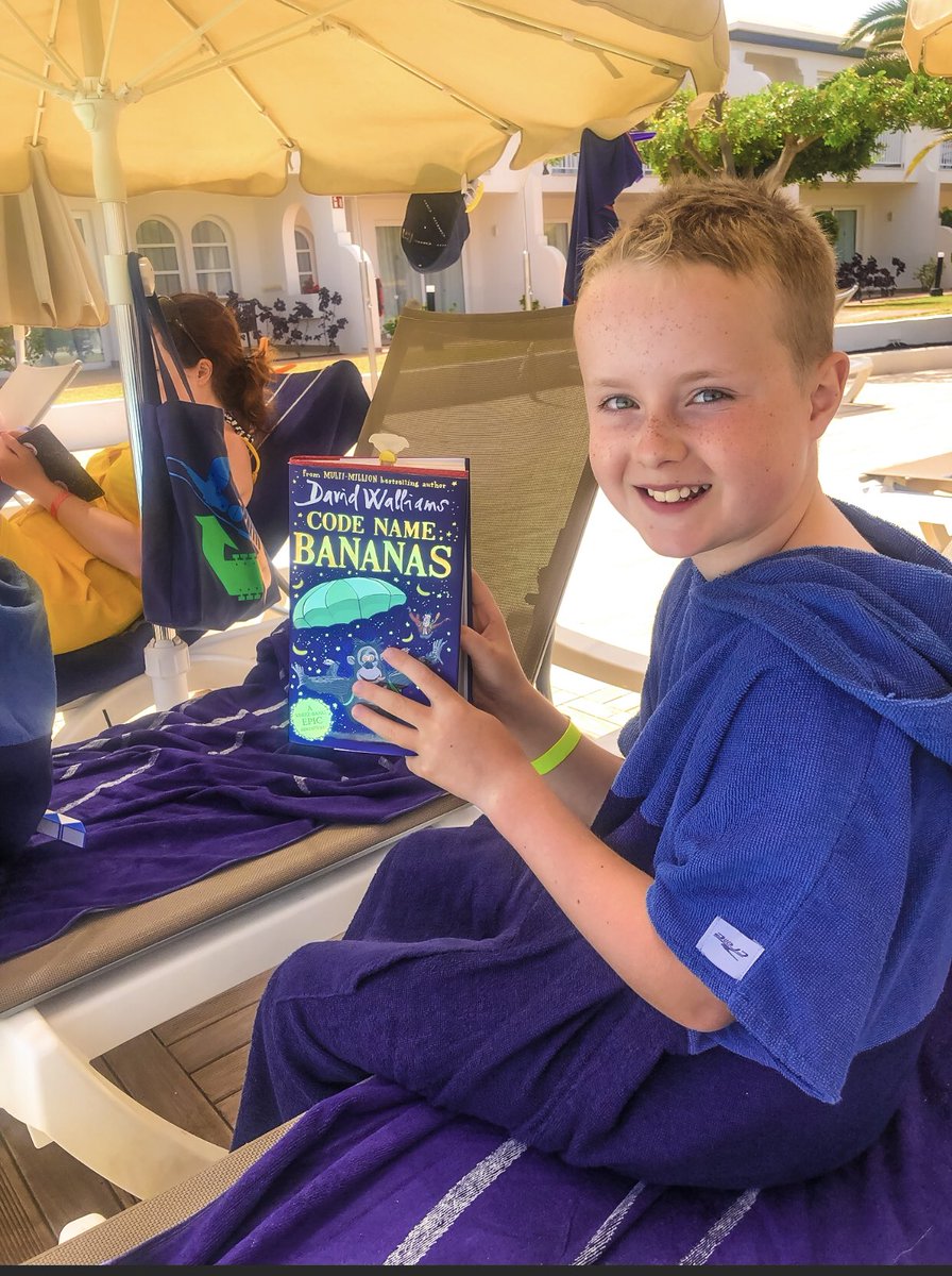 CHPsnapper's tweet photo. @davidwalliams Fantastic read for his summer holidays in Fuerteventura, are there anymore great books on the way? https://t.co/4Ei6SSmcP9