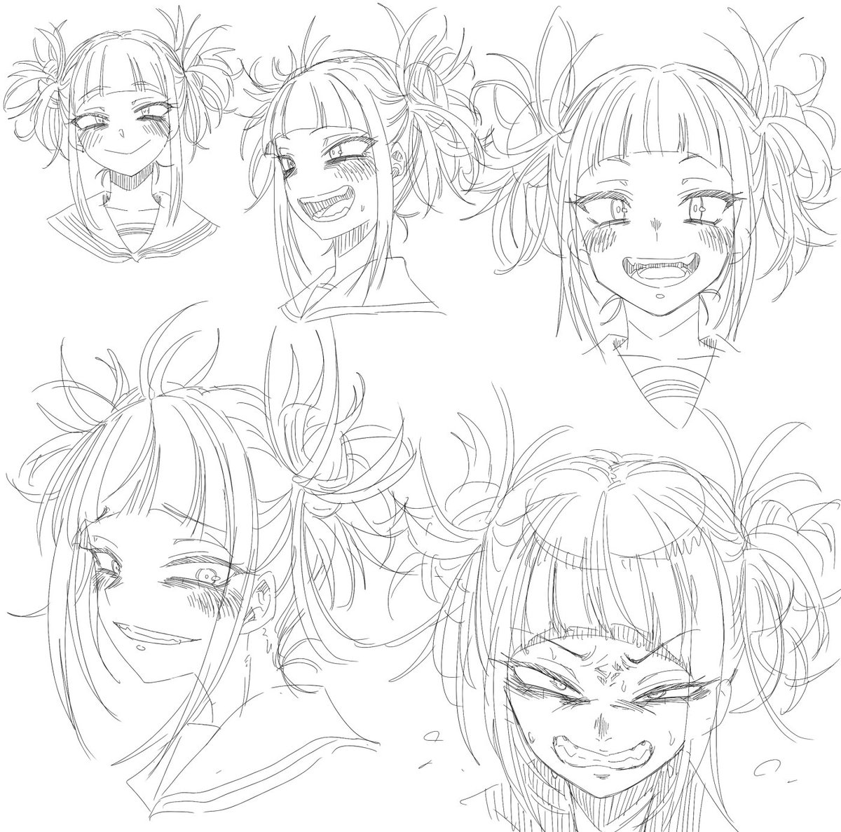 顔を可愛く描けるようになりたいから練習するぞ! 36 