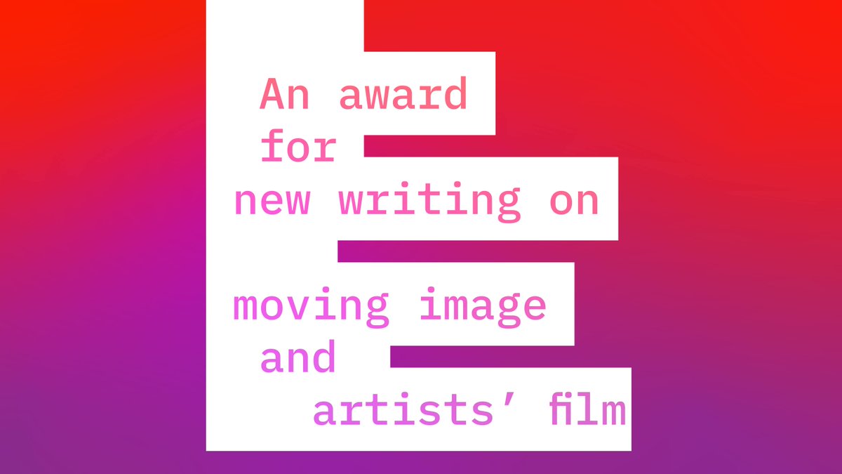 The Michael O'Pray Prize is aimed at writers starting out in their careers, having had no more than four articles about the arts or experimental film published in print or online.

Interested in applying? Check out the details now: buff.ly/3d1S0xE