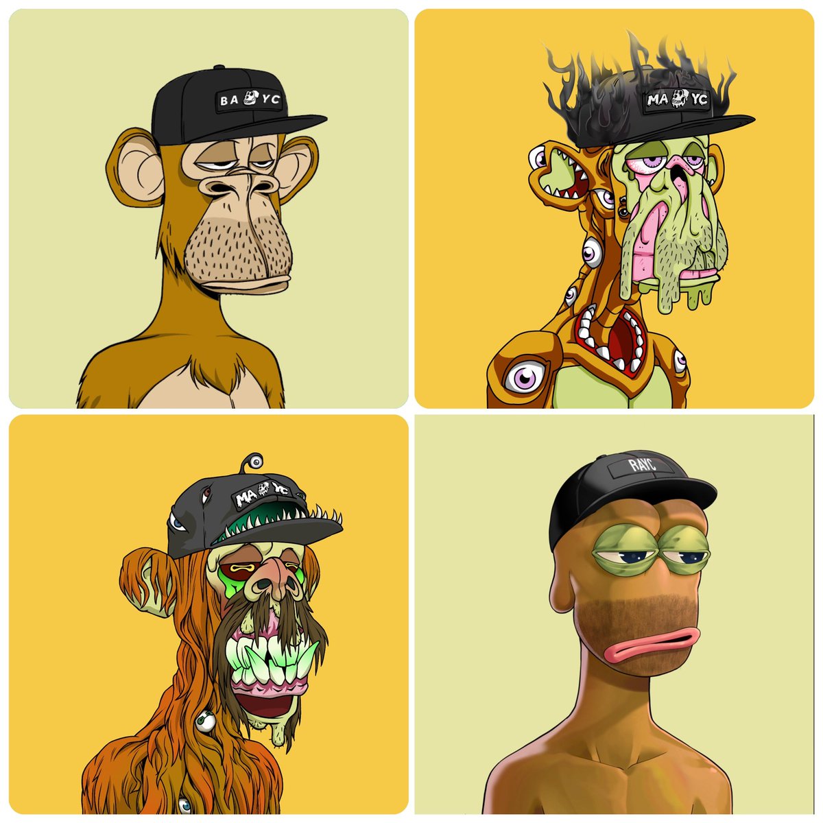 Happy #fullsetfriday <a href="/BoredApeYC/">Bored Ape Yacht Club 🍌</a> <a href="/RareApepeYC/">Rare Apepes (Old Account)</a>