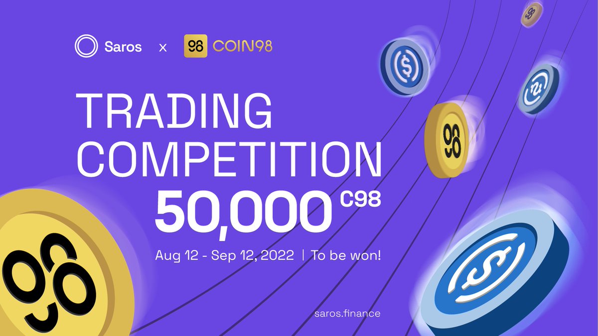 The party has started 🔥

SAROS 2nd TRADING COMPETITION 🔥

💰 Trading Pair: #C98 - $USDC

🎁 Total reward: 50,000 #C98 

✨ Full detail of the contest 👇
saros.link/saros-2nd-trad…

Start trading and grab the massive rewards🕺