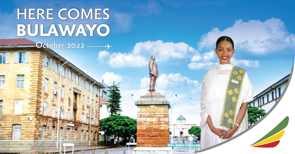 Ethiopian Airlines is pleased to announce the launch of flights to Bulawayo, our third destination city in Zimbabwe next to Harare and Victoria Falls , starting from 30 October 2022.
#FlyEthiopian