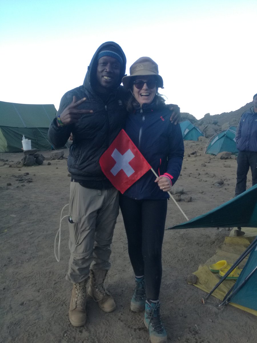 KapamaStima's tweet photo. Switzerland ambassadors wife in Tanzania..we did seven days on Rongai Route on KILIMANJARO MT.. https://t.co/34IYemIwQ6