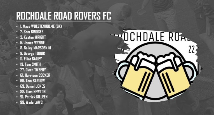 RRRoversFC's tweet photo. We play @LittleboroughF9 in our second pre season friendly this Sunday. Details and provisional squad below⬇️ #RRRFC 🔵 https://t.co/7a0NkpwuqO