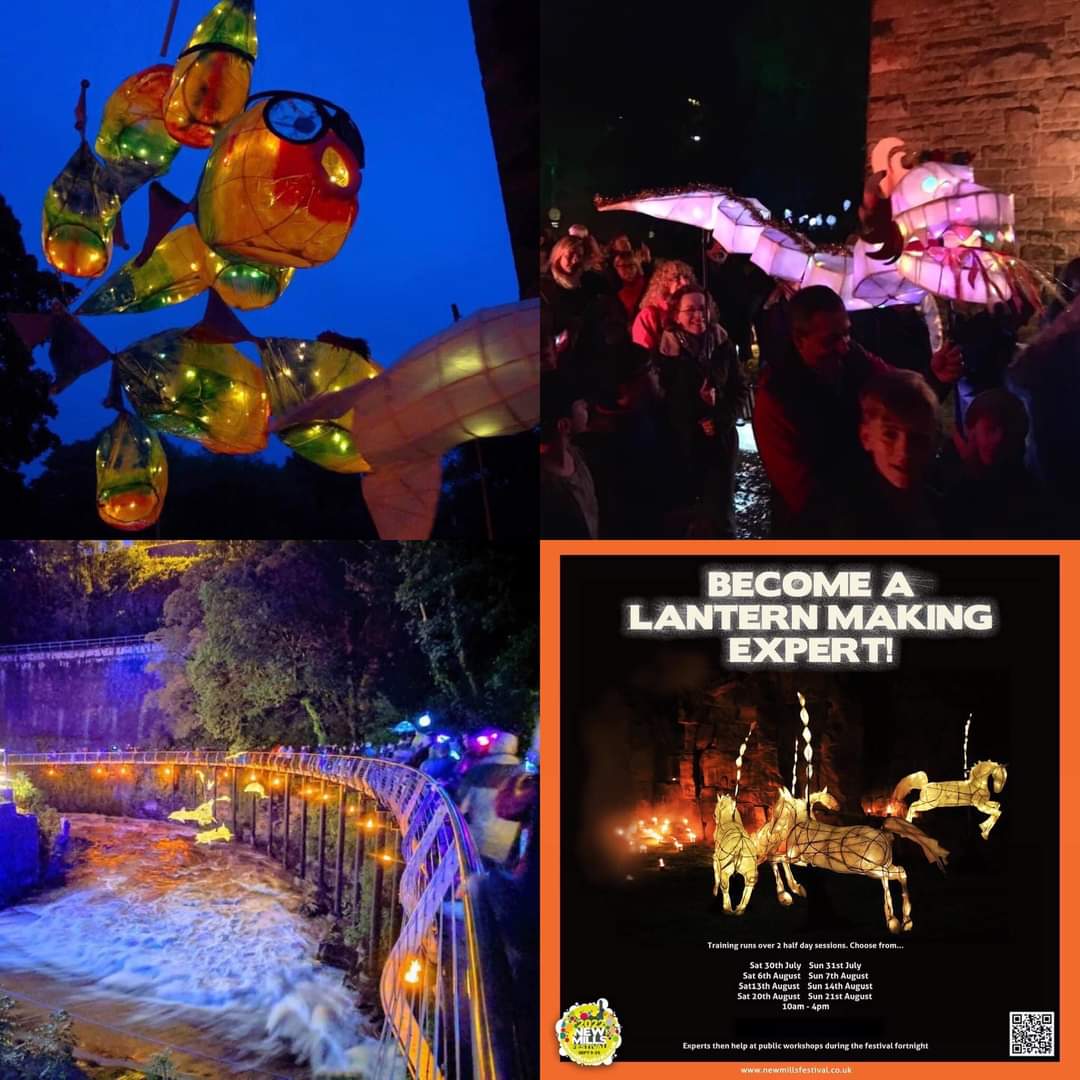 We need volunteers to make the lantern parade our best ever 🏮

If you’re interested in helping, train to become a lantern making expert at our workshops this month, where we’ll teach you all you need to know to teach others

Find out when and where here:  newmillsfestival.com/become-a-lante…