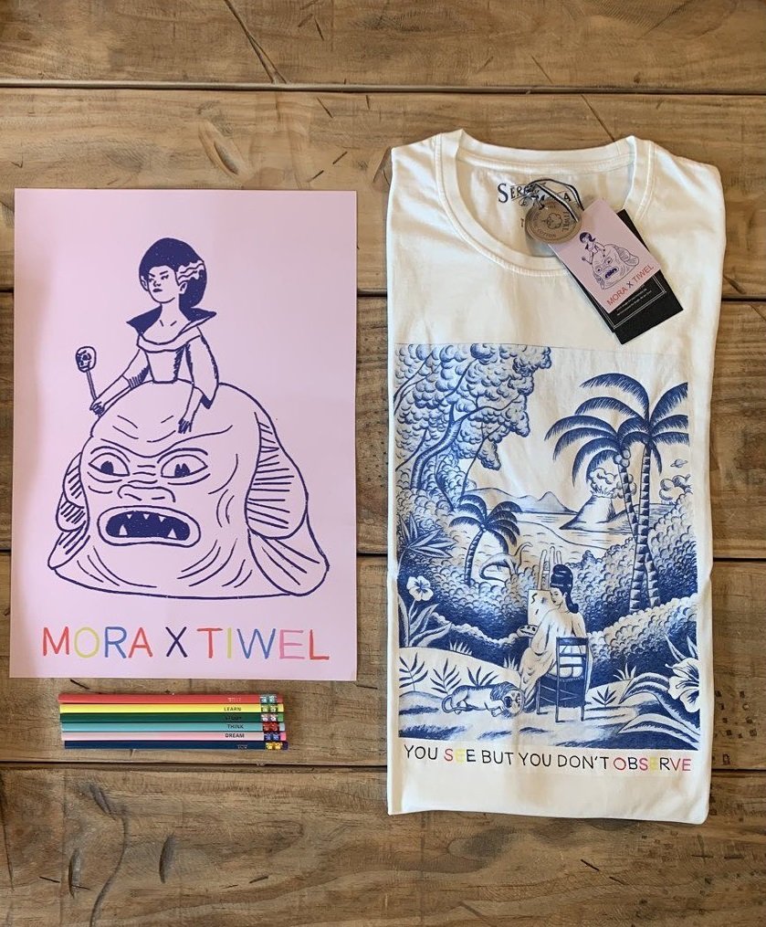 Tiwel_Spain's tweet photo. ♟️🤘🏻☀️ Seguimos con ganas de veranito!! Para ser diferente, hay que hacer cosas diferentes 🔥 Tiwel x @sergiomora_art 🖍
#summerlook #sergiomora #artwork #collab #artist #limitededition #specialedition #createdonthate #summertees #summerwear #magicomora #tiwel https://t.co/cIC865zmve