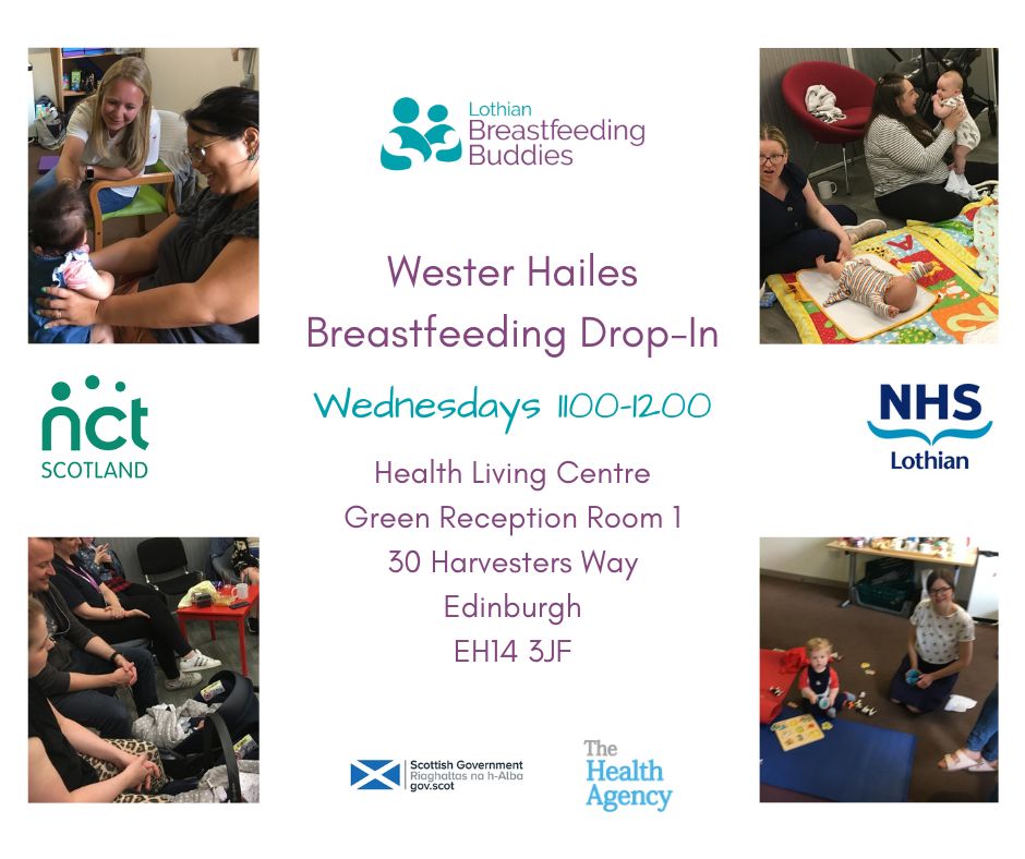LothianBFB's tweet photo. The second of our weekly groups is tomorrow at 11am, at Wester Hailes Healthy Living Centre.

Drop-In or register online here:

https://t.co/rVQrSsHCVy

Free, friendly and welcoming! 

#breastfeeding #westerhailes #edinburgh #peersupport #lothianbreastfeedingbuddies #nhslothian https://t.co/WvolDh0RFs