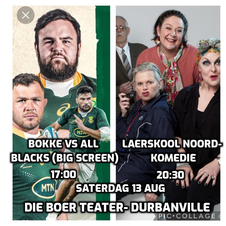 Vir die wat Saterdag lus is vir lag, maar nie die rugby wil mis nie..wel ...jy hoef nie! Kom vang biki gees!