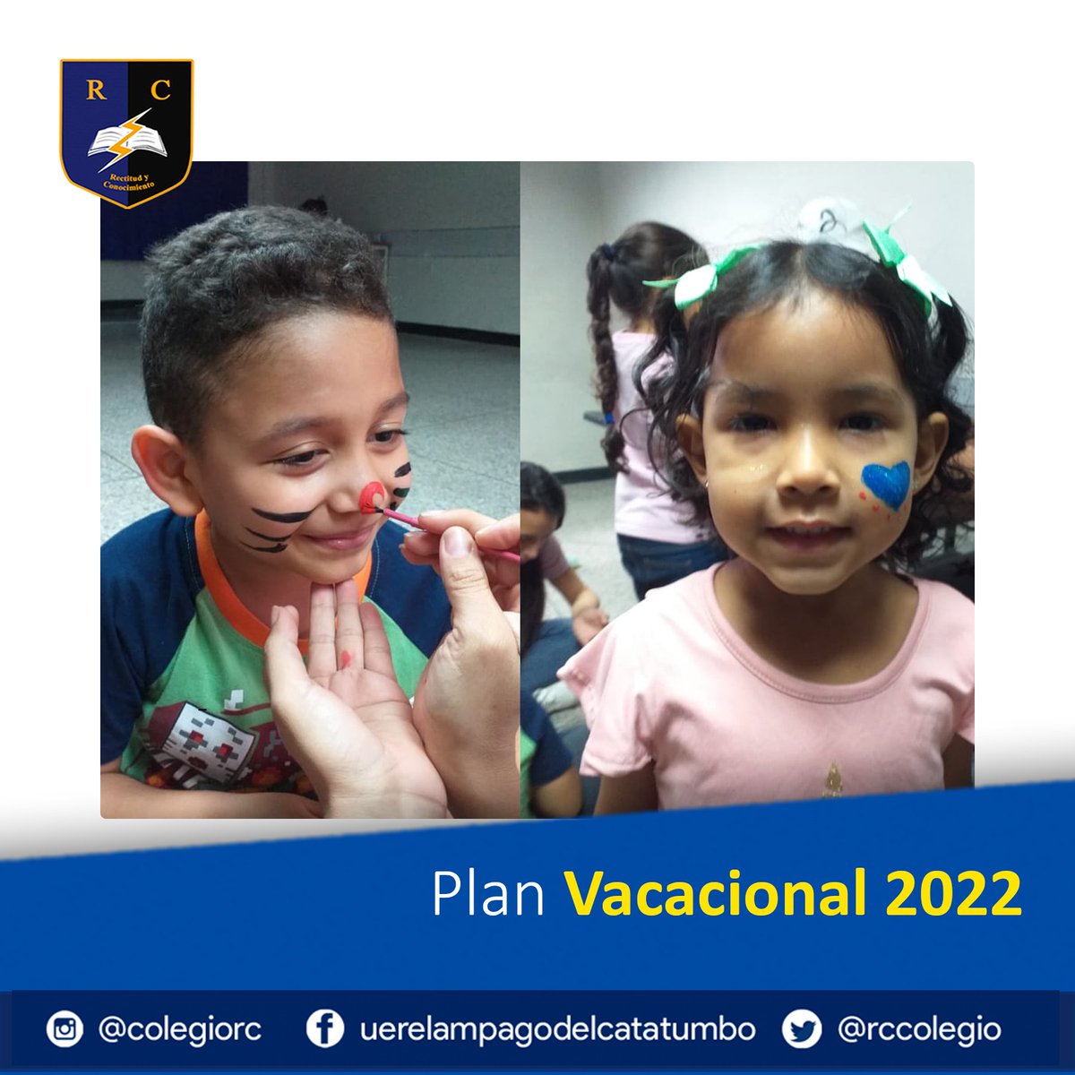 RcColegio's tweet photo. Así de divertido fue nuestro plan vacacional 2022. En el que los niños y jóvenes pudieron disfrutar de aprendizaje, juegos y paseos. 🤗🤓🎉

#Formación #Metas #Hijos #Alumnos #familiarc #inicial #primaria #bachillerato #inscripciones #incripcionesabiertas #maracaibo. https://t.co/xVZ61xmvHU