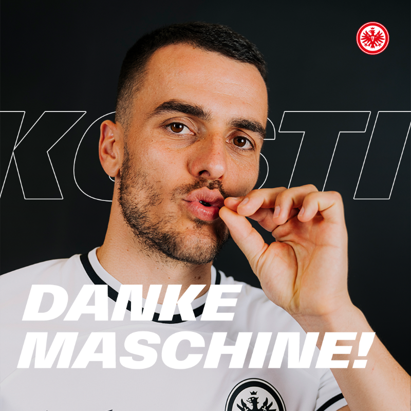 Eintracht's tweet photo. Der Transfer ist fix: Filip Kostic wechselt zum @juventusfc. Der Flügelspieler schließt sich nach vier Jahren in Frankfurt dem italienischen Rekordmeister an.

Danke für alles, Maschine! Alles alles Gude in Italien 🙏
#SGE