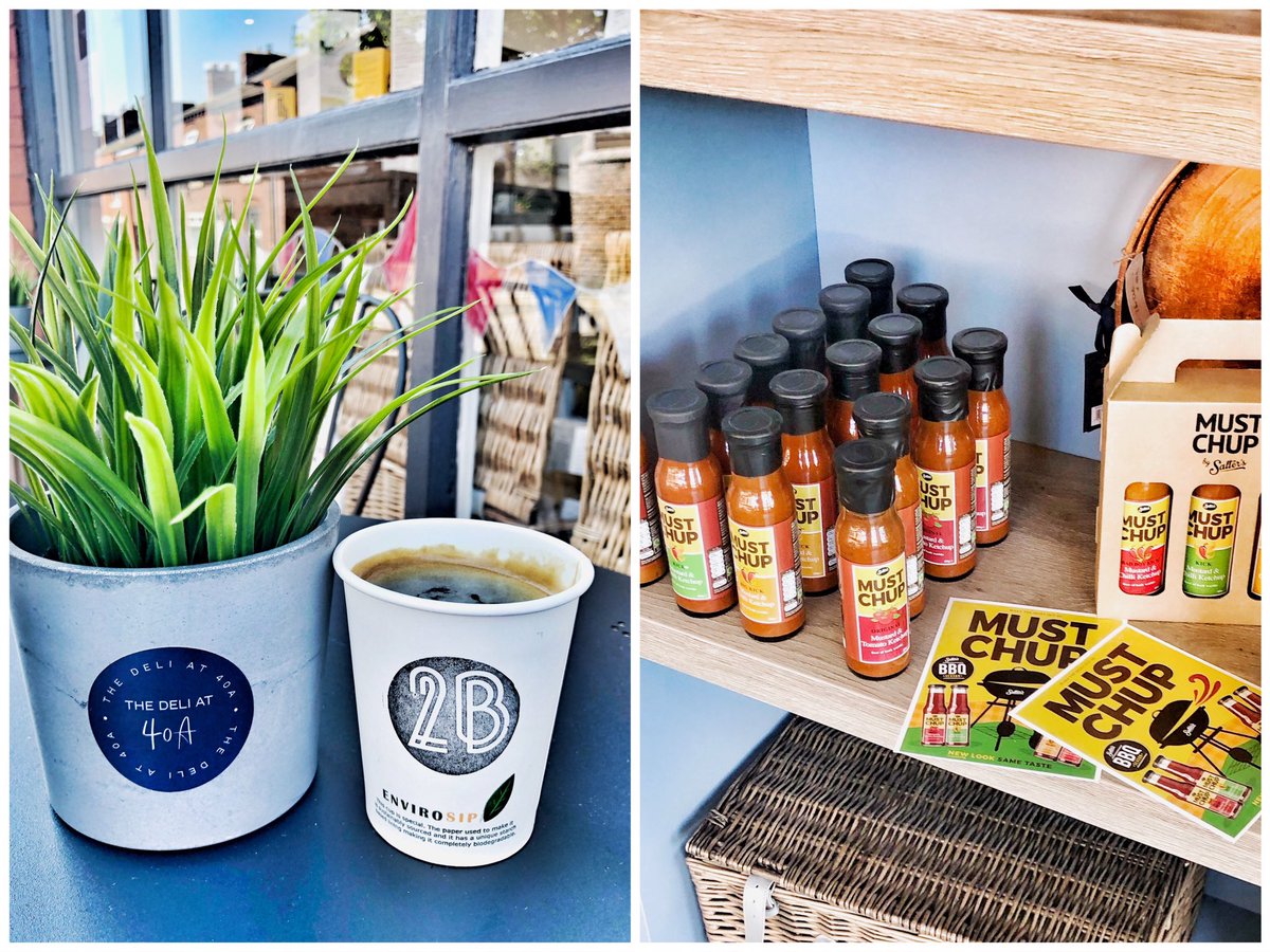 It’s all happening at <a href="/At40a/">The Deli at 40A</a> FREE <a href="/2BTwoBrothers/">Two Brothers Coffee</a> and they still have stock of <a href="/MustChup/">Salter's Must Chup</a> chilli sauce. Great for the barbie. Get yourself down there! #earlestown #marketday 👍😬