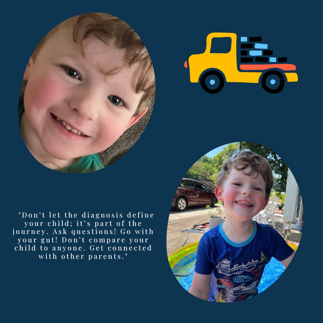 Meet Emerson! He is 3 years old and loves to play dinosaurs and with ALL construction vehicles! 
Swipe to see some more adorable pictures of Emerson and get some advice from his mom, Emily. #facesfriday #autismsupportal #autismmatters