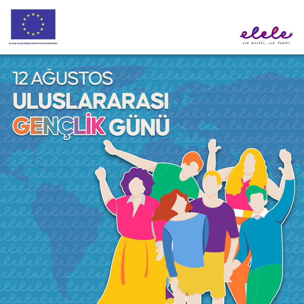 eleleabprojesi's tweet photo. Bugün Uluslararası Gençlik Günü (WYD)!
💛Gençlerin potansiyelinin her zaman görünür olduğu, her zaman elele olunduğu günler olması dileğiyle Uluslararası Gençlik Günü kutlu olsun!

#elele #eleleabprojesi #elelediyalog #uluslararasıgençlikgünü #UmudumuzHepGenç https://t.co/1V0dJKQZ91