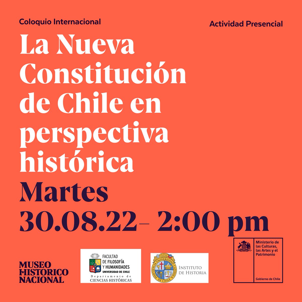 filosofiauchile's tweet photo. El Proyecto Fondecyt de Iniciación nº11191108 “Constitucionalismos hispánicos. Soberanía, gobierno y ciudadanía entre monarquía y república (1776–1826) invita al Coloquio internacional “La nueva Constitución de Chile en perspectiva histórica”.

https://t.co/7GdNIDWtUH https://t.co/Ix8RTgj7cQ