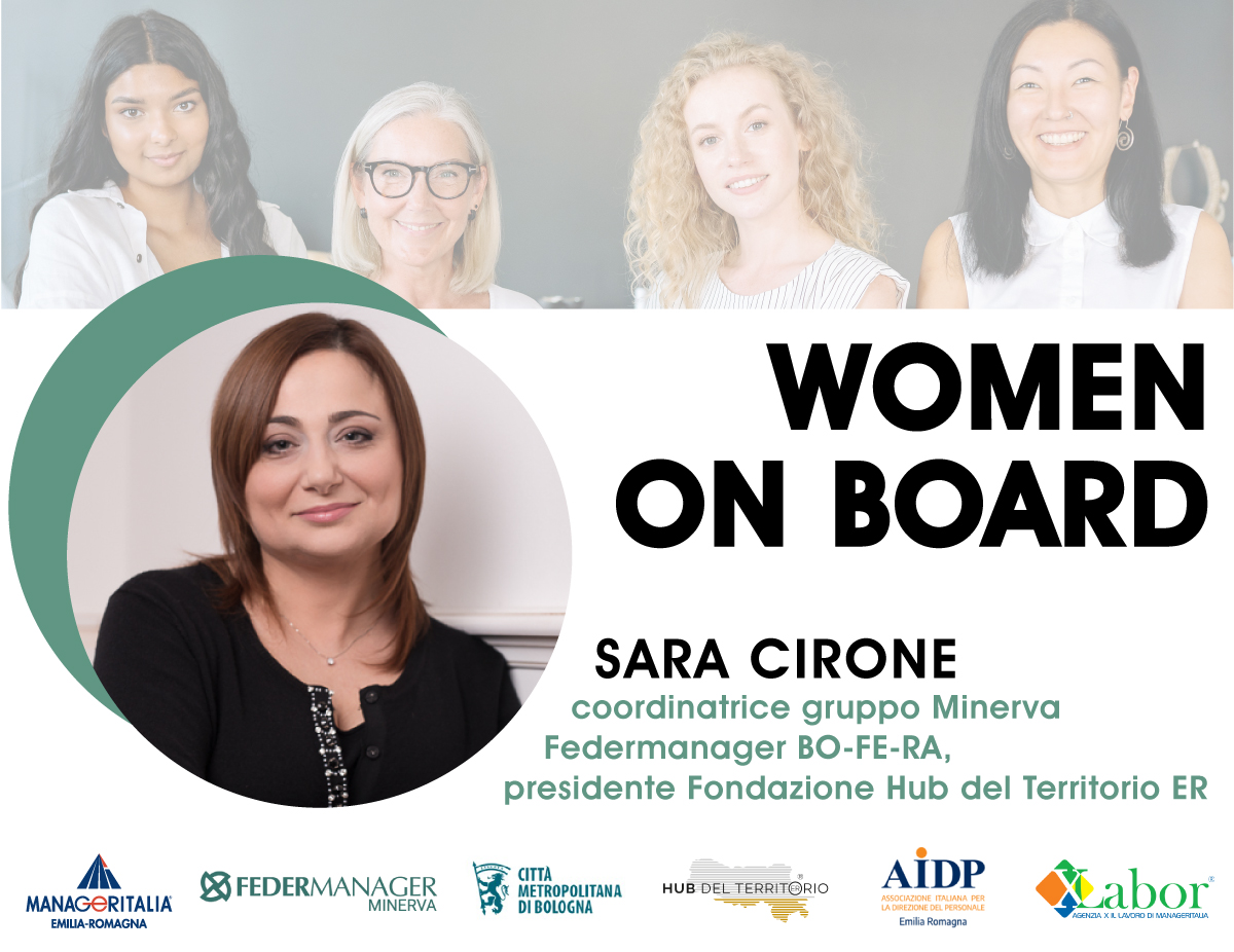 <a href="/CironeSara/">Sara Cirone Group Srl Società Benefit</a>: #Women on Board esempio di #ecosistema sinergico, #rete di associazioni, enti e persone che lavorano insieme per  #svilupposostenibile
Programma bit.ly/3SsCbAa
Iscrizioni forms.office.com/r/BX5Vsnv6Kp
<a href="/FedermanagerBo/">Federmanager Bologna - Ferrara - Ravenna</a> <a href="/manageritalia/">Manageritalia</a> <a href="/AIDP_ER/">AIDP Emilia Romagna</a> <a href="/cittametrobo/">CittàmetroBologna</a> <a href="/del_hub/">Hub del Territorio ER</a>