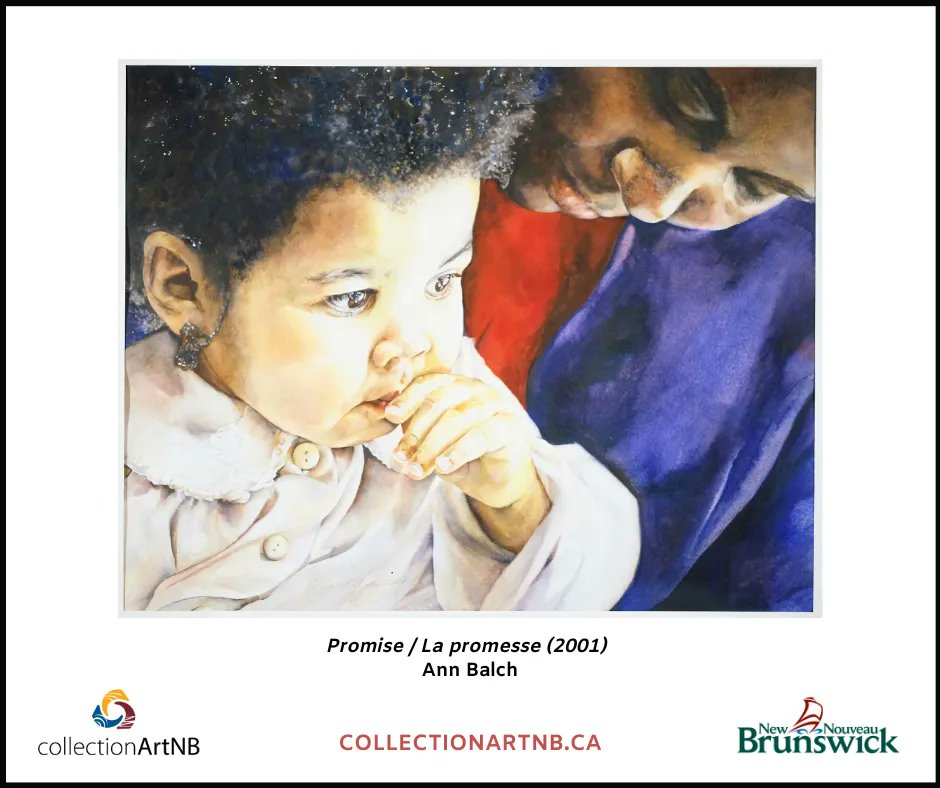 Today is International Youth Day and in honour of this special day we are featuring Promise (2001), a watercolour by New Brunswick artist Ann Balch. bit.ly/3yqlu0k #collectionArtNB #ArtsCultureNB