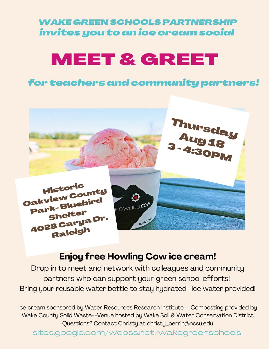 LJWood_LHECMES's tweet photo. Wake County MIDDLE &amp; HIGH SCHOOL folks- wanna come meet community partners to chat about your green &amp; environmental projects? Come to our Meet &amp; Greet! @WCPSSMSScience @sci6_12wcpss @STEM_WCPSS Please share! https://t.co/wZJgccndYH