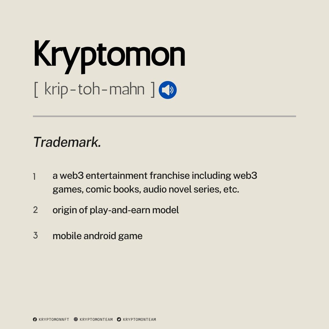 KryptomonTeam's tweet photo. We are #Web3Game. 
We are #PlayAndEarn. 
We are #Kryptomon. https://t.co/9DhVtdAAlA
