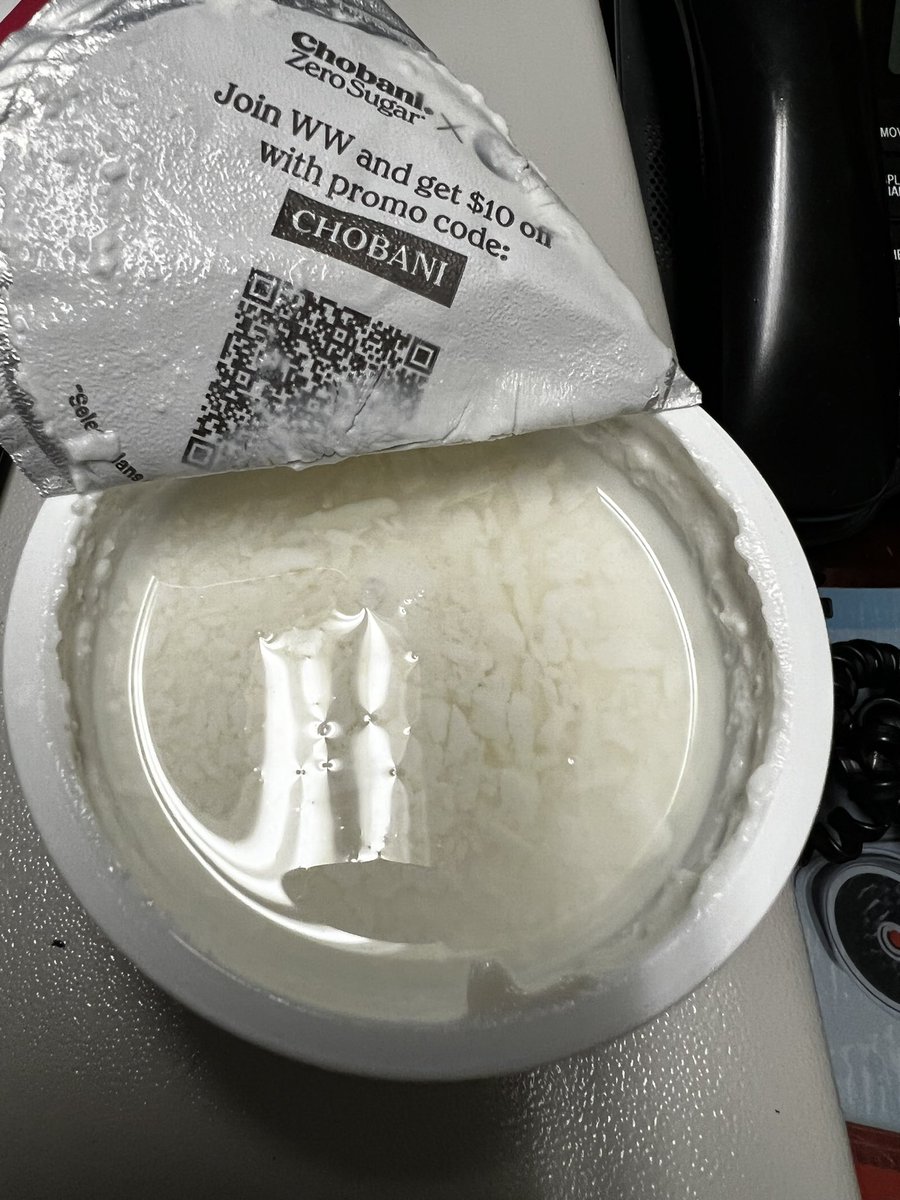 ElsieAunt's tweet photo. I purchased Chobani variety 20 pack last week and they are all curdled. @Chobani. I thought I was being economical with prices been so high these days can afford to buy bad products. https://t.co/l8C3qcXb8B