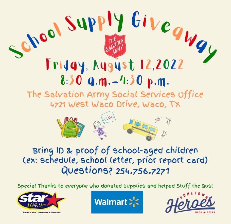 The Salvation Army Waco/McLennan County tweet media