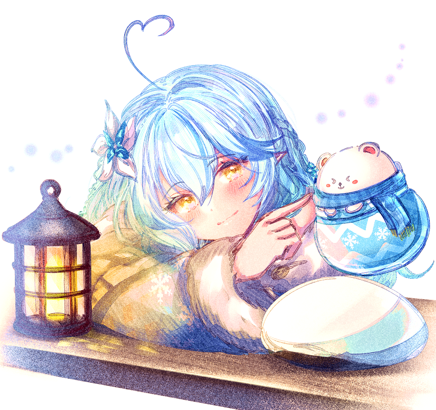 雪花ラミィ 「ラミィちゃん2周年おめでとうございます記念再掲 #LamyArt 」|壱十九 / illustratorのイラスト
