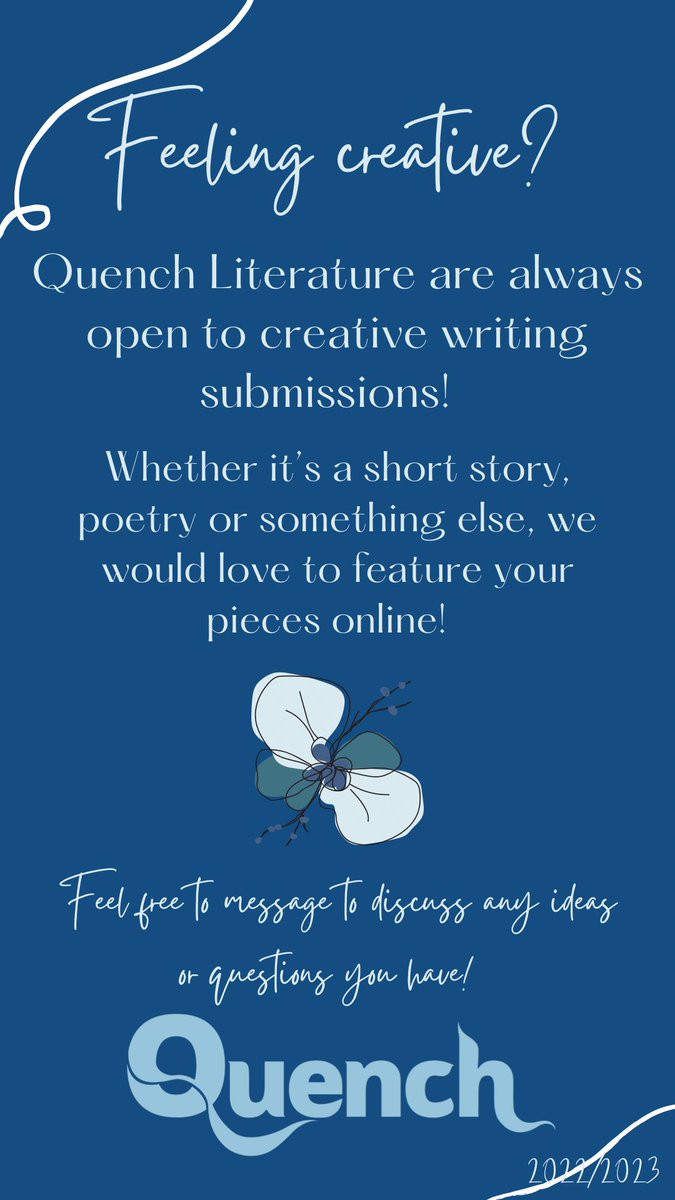We would love to see some creative writing pieces! Click the photo for more information ⬇️📖💙