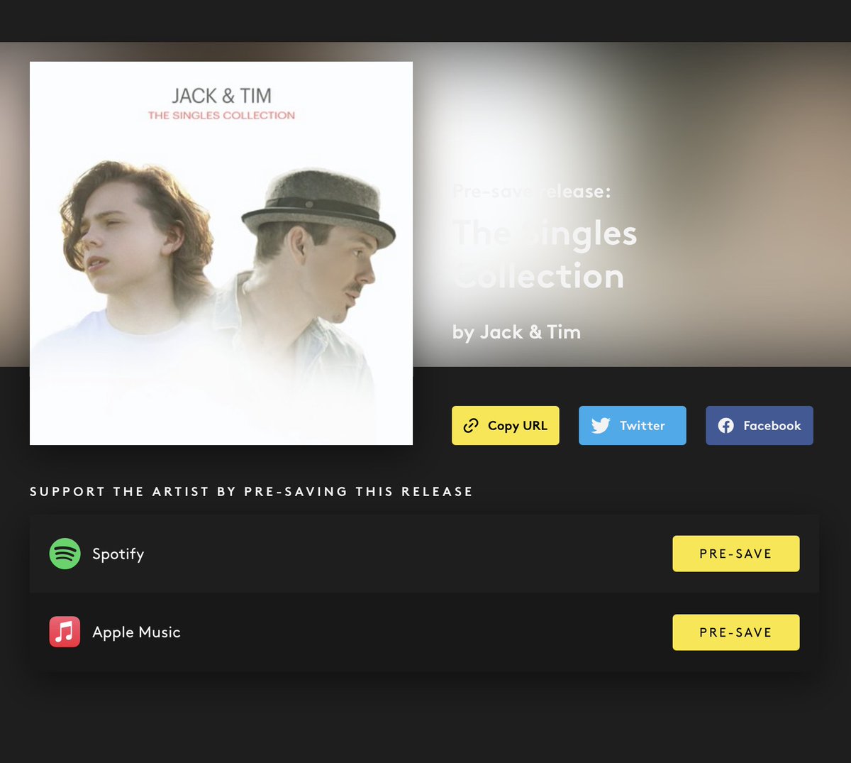 Hey Everyone !Have you Pre saved our forthcoming 17 track Album yet ?" The Singles Collection " is the first of TWO Albums Dropping this year !! With " The Nashville Album " in the works as we speak !  Link in  Bio #jackandtim  #fatherandson #album #goldenbuzzer #agt #bgt