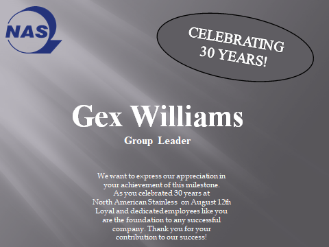 Congratulations on 30 Years!!