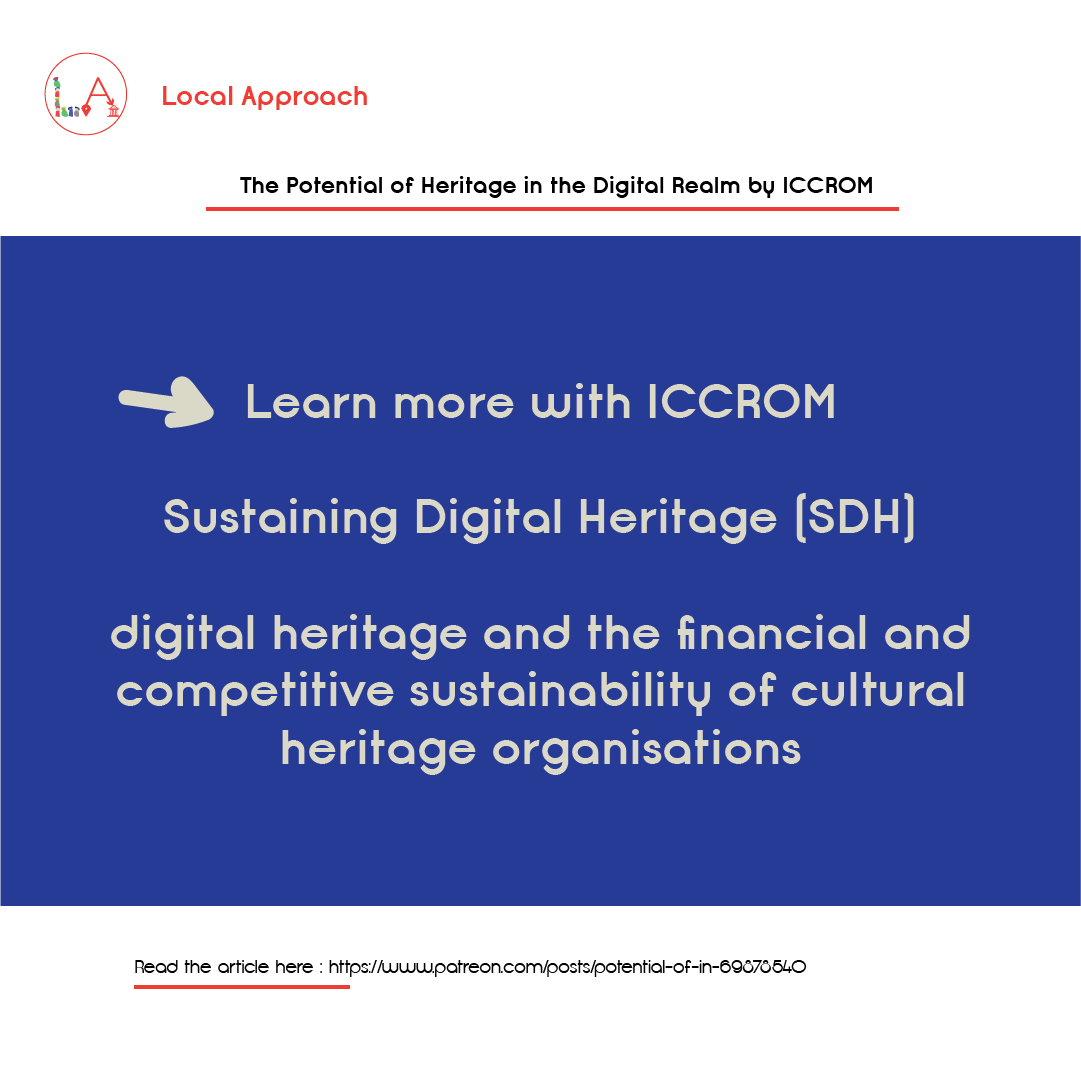 ApproachLocal's tweet image. The Potential of #Heritage in the #DigitalRealm by #ICCROM

#ICCROMprogramme #Digitalheritage #heritagedata  #heritagesustainability 

@iccrom
@beeldengeluid
@weareavp
@sosarchivi
@icaroma2022
@unesco
@gofairofficial