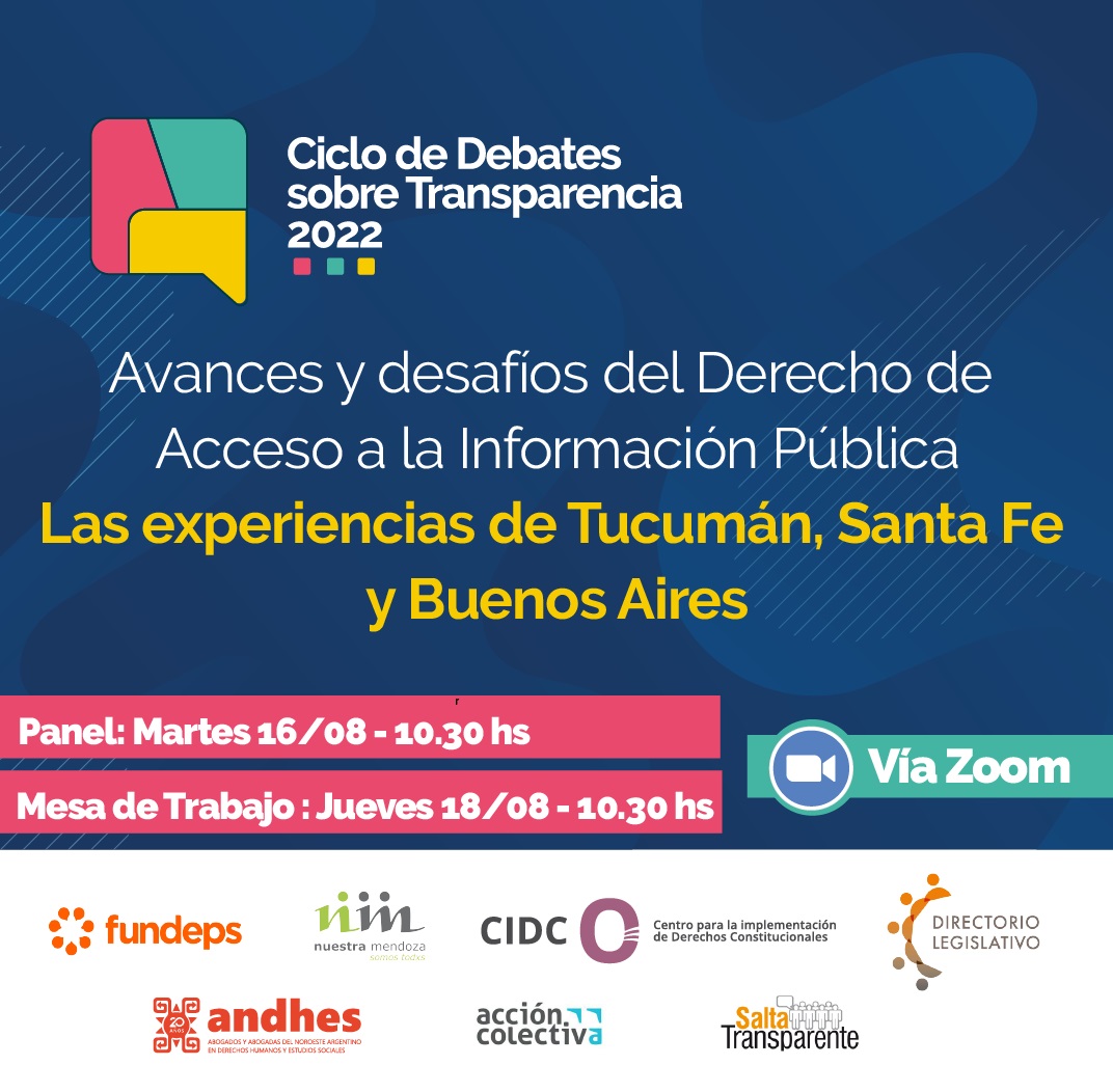 Junto a organizaciones de diferentes provincias del país seguimos conociendo y discutiendo propuestas para mejorar el Derecho de Acceso a la Información Pública en todas las Provincias.
Te invitamos al siguiente encuentro inscribiendote en:
forms.gle/w2Yj8Qirt1MUww… 
<a href="/fundeps/">Fundeps Argentina</a>