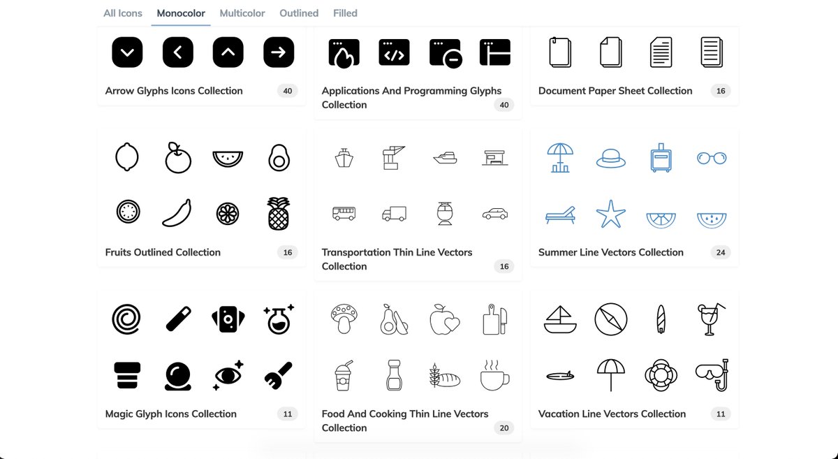 carmenansio's tweet image. #SVG #icons #Webdesign #webdev
¿Necesitáis iconos para vuestros proyectos?

En SVG repo tenéis más de 300.000 iconos, organizados en colecciones de diferentes estilos que podéis descargar con un sólo click 👇
buff.ly/2MSUVfD
