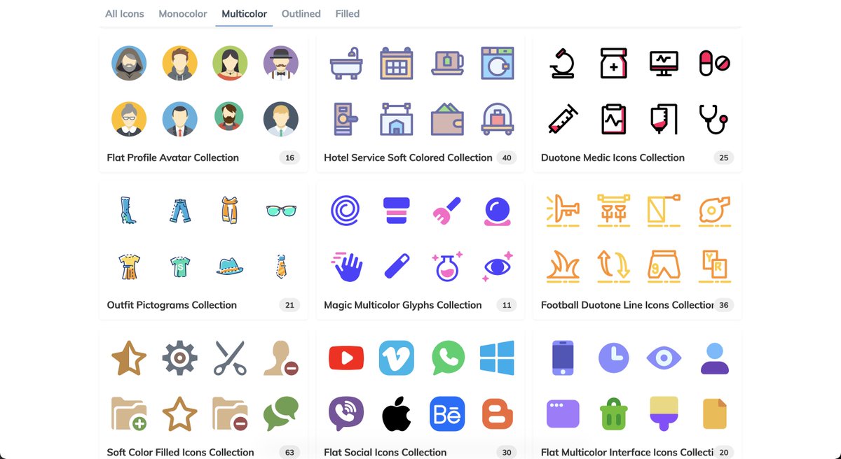 carmenansio's tweet image. #SVG #icons #Webdesign #webdev
¿Necesitáis iconos para vuestros proyectos?

En SVG repo tenéis más de 300.000 iconos, organizados en colecciones de diferentes estilos que podéis descargar con un sólo click 👇
buff.ly/2MSUVfD
