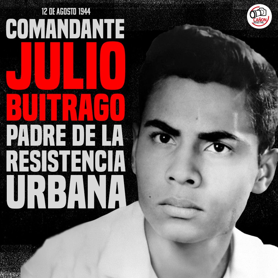 12 de agosto de 1944: Nació en la capital, el Comandante Julio Buitrago Urroz, miembro de la Dirección Nacional Histórica del Frente Sandinista de Liberación Nacional y Padre de la Resistencia Urbana.

#Nicaragua
#PatriaBenditaYLibre
