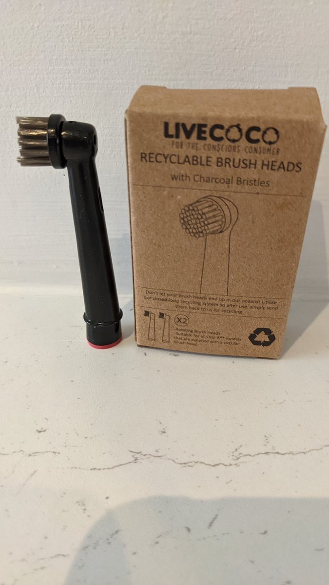 Love these <a href="/LiveCocoUK/">LiveCocoUK</a> #Recyclable tooth brush heads, identical to my existing ones and work equally as good #Recycle 🪥🪥🪥