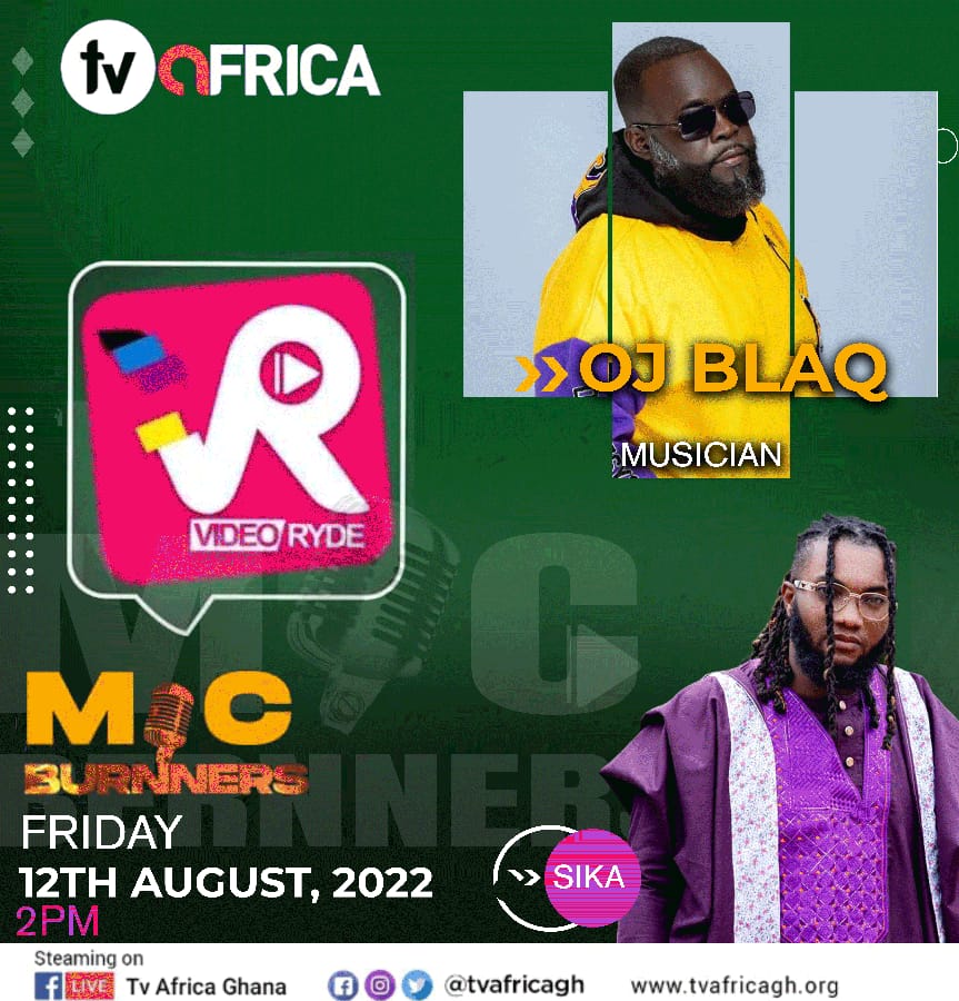 tvafricagh's tweet photo. Musician  @OJBLAQ is passing through with  mindblowing conversation with your man @PAPASIKA 

Comments with the #videoryde https://t.co/WCRxTxAmzm