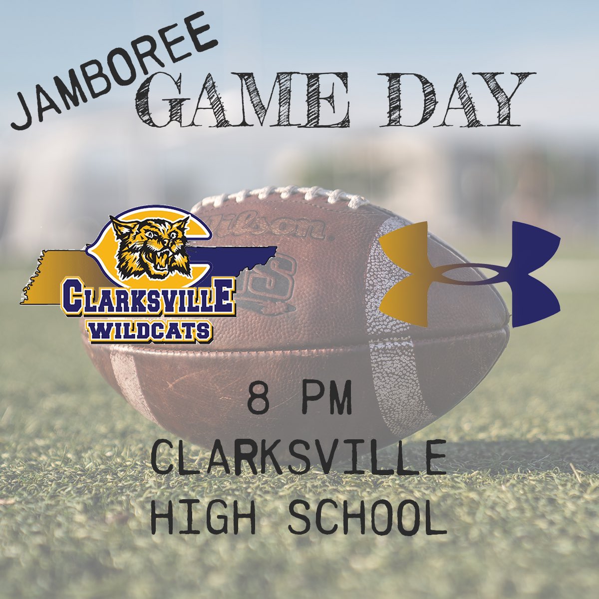 ClarksvilleFB's tweet photo. One final tuneup before Week 1! Catch your Wildcats in action tonight at Clarksville High School in the jamboree! ‘Cats play at 8 PM. https://t.co/h6d798xqgH