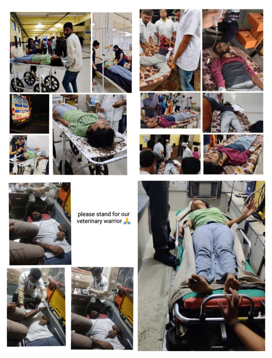 निशब्द 😭
देर रात को 74 hrs से भुख हड़ताल पर बैठे 2 Gujrat Veterinary Doctors  की तबियत खराब हो गई सरकार से गुजारिश है कि बेजुबानों के इन डॉक्टर्स की मांग जल्दीसे जल्दी पुरी करे
#Increase_Guj_Vet_Stipend
<a href="/AamAadmiParty/">AAP</a> <a href="/AAPGujarat/">AAP Gujarat</a> <a href="/isudan_gadhvi/">Isudan Gadhvi</a> <a href="/arvindkejriwal0/">Kejriwal</a>