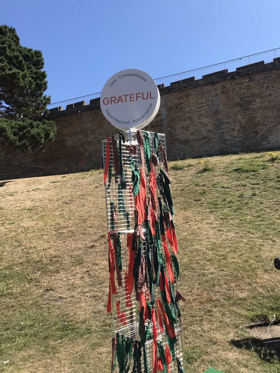 CharlHornsby's tweet photo. Beautiful day to visit #TheForum art installation @LincolnCastle from @zesttheatre sharing the voices of #Lincolnshire children and young people 👏 last day tomorrow before moving on… https://t.co/6GH7NSAR9S