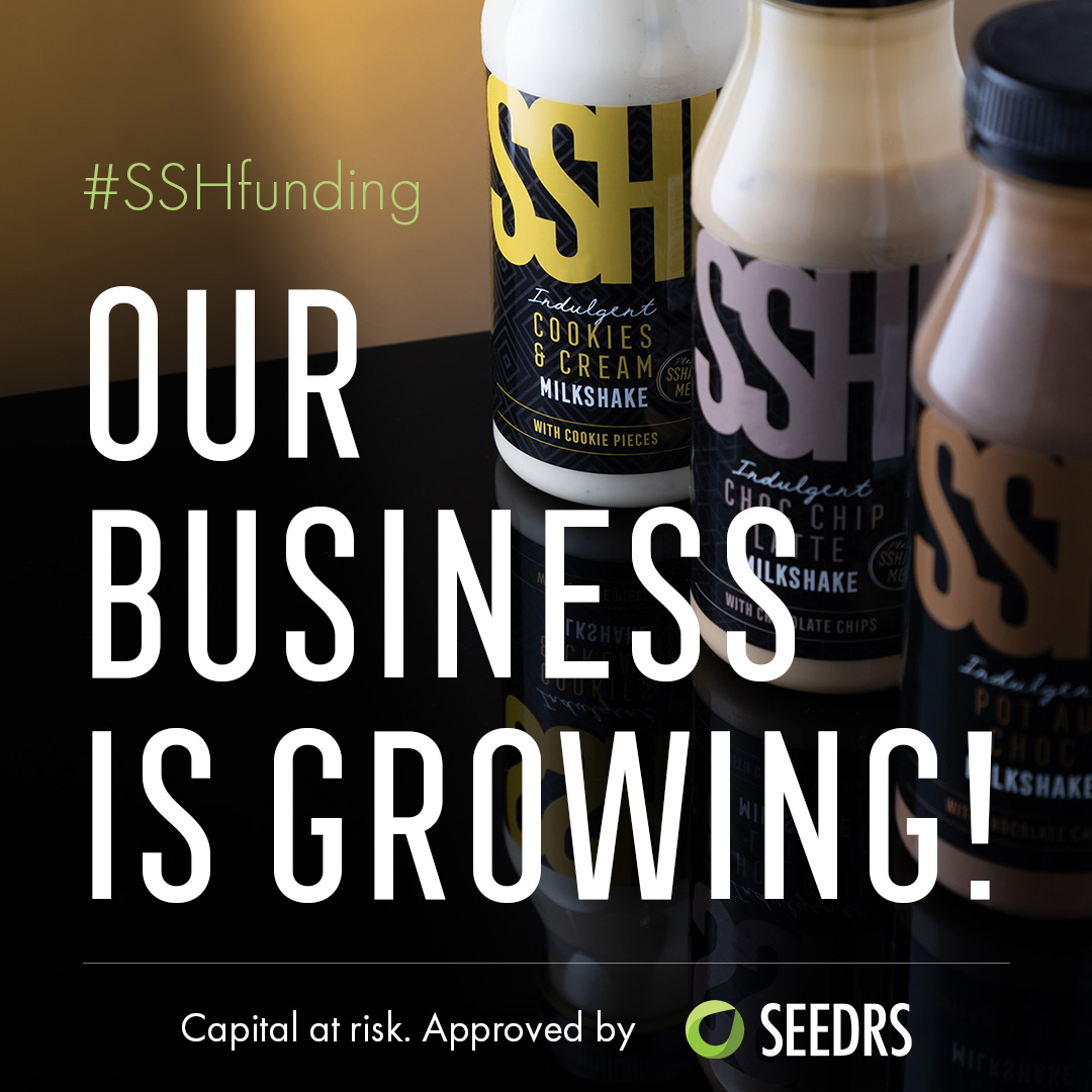 Our business is growing! SSH! Shakes are listed in WHS Travel, Sainsburys, &amp; ZAPP - plus a private label for Morrison’s. Our Seedrs crowdfunding campaign means you could us at Luxuryshakes Ltd grow further! Visit bit.ly/3bEfsAK – we hope you will join us on our journey!