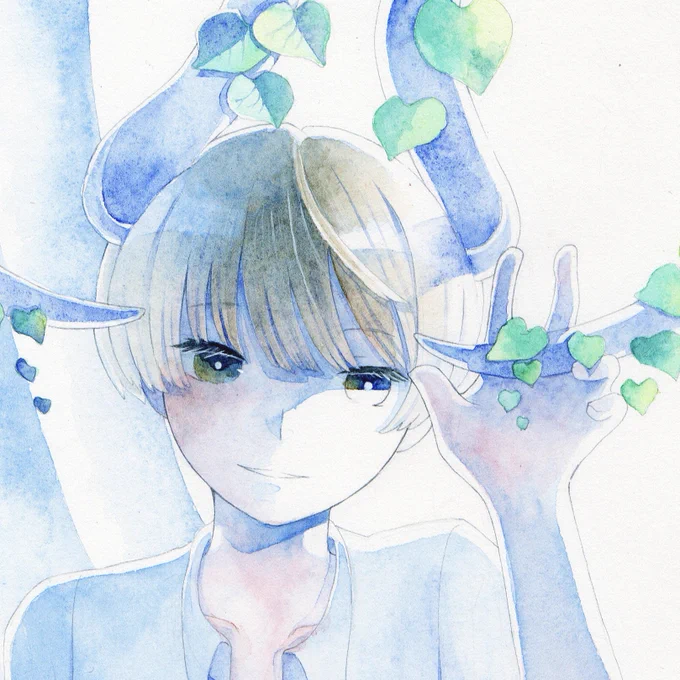 #透明水彩 