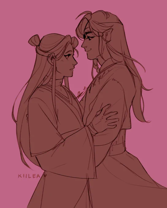 I don't have much but pls accept this hualian sketch #TGCF #天官賜福 #HeavenOfficialsBlessing 