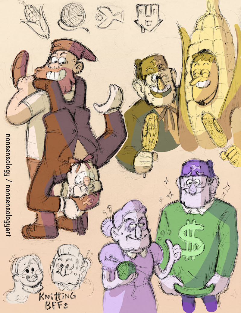 AU where Stan is actually friends with his competitors, because I am a sap and a big fan of Stan Pines Living a Happy and Well Adjusted Life™.

#gravityfalls #stanleypines #grunklestan #roadsideattraction #doodles #sketches