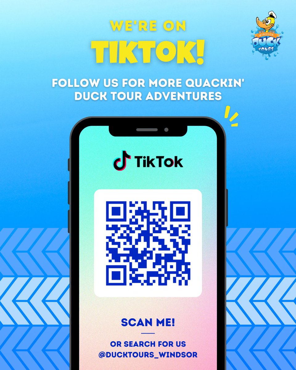 WE’RE ON TIK TOK! 🥳 Follow us on Tik Tok to keep up to date with all things Windsor Duck Tours! 🏰 Tag us @ ducktours_windsor so we can share all the fun you have aboard! 💦 tiktok.com/@ducktours_win… #tiktok #windsorducktours #windsor #windsorcastle #summer