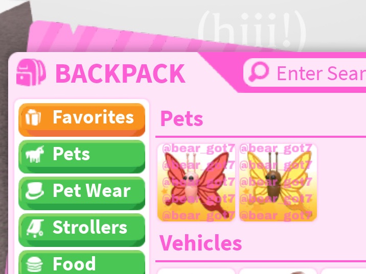 bear_got7's tweet photo. Adopt Me Giveaway ✨💗
1 Winner
Yellow and Scarlet Butterfly 🦋

follow me and @Purpl3_egg with 🔔on (not sponsored)
like + retweet
comment  “done”

extras in thread 

ends: when i’m not busy with school <3 https://t.co/lhmg4SvgeC
