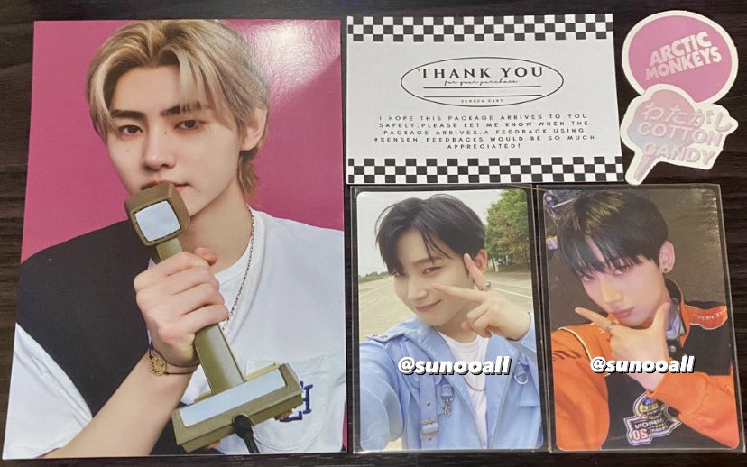 sunooall's tweet photo. 『 #nabudolsifranx #sensen_feedbacks 』

thank you so much, @seinapse! sunoo weverse vers. photocards arrived safely earlier today~ ^__^ https://t.co/5vBwx0JacQ