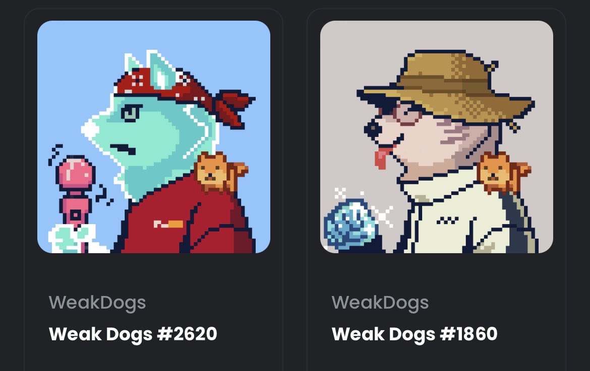 Bougi3Unruly's tweet image. Nothing weak about these @WeakDogs  
#WeakDogs #NFT
