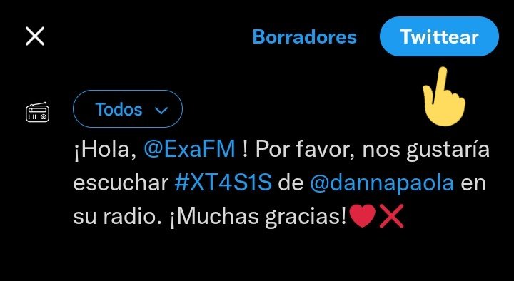 🚨 PEDIDOS DE RADIO CON TWEETS AUTOMÁTICOS! Solo deben hacer un click en el link de la radio que prefieran, se generará automáticamente el pedido de radio y luego presionan twittear y listo!